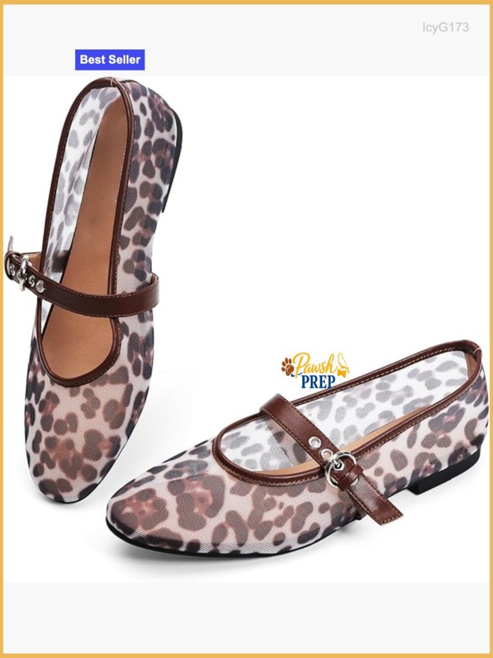 Mesh Ballet Flats with Buckle, Breathable Casual Slip On Shoes